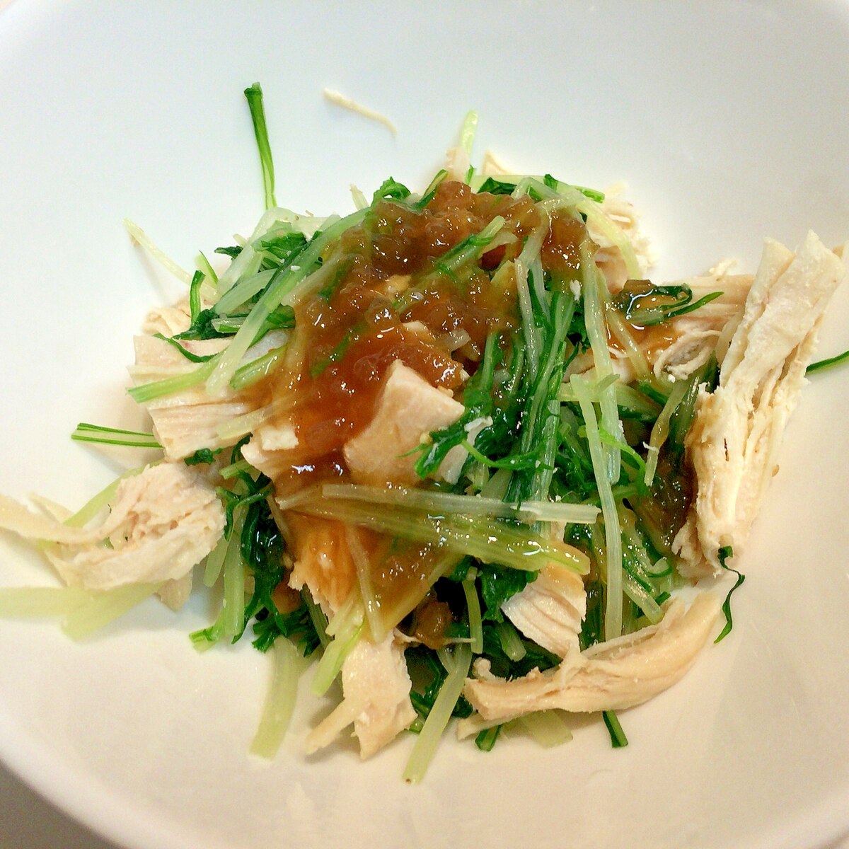 さっぱりヘルシー 水菜と鶏胸肉の簡単サラダ レシピ 作り方 By アボカドプリン 楽天レシピ さっぱりヘルシー 水菜と鶏胸肉の簡単サラダ レシピ 作り方 By アボカドプリン 楽天レシピ